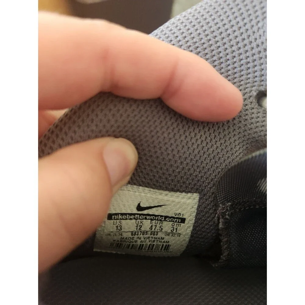 Nike Prime Hype SF Basketball Sneakers in Dark Gray Men's 13